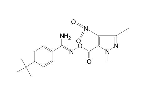 p-tert-butyl-O-[(1,3-dimethyl-4-nitropyrazol-5-yl)carbonyl]benzamidoxime
