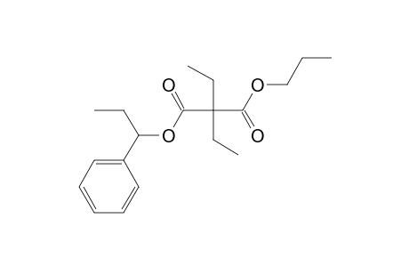 Diethylmalonic acid, 1-phenylpropyl propyl ester