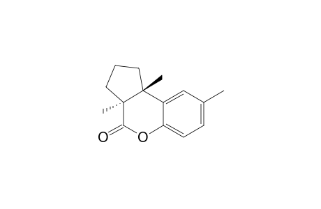 (1S*,2R*)-2-(2-Hydroxy-5-methylphenyl)-1,2-dimethylcyclopentane-1-carboxylic acid lactone