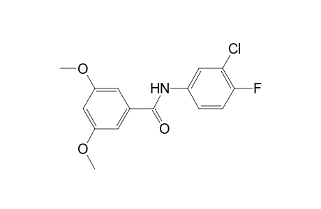 N-(3-chloro-4-fluorophenyl)-3,5-dimethoxybenzamide