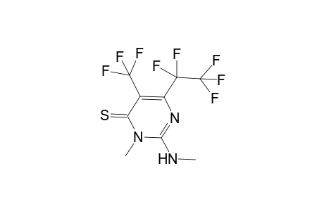 3-Methyl-2-(methylamino)-6-(1,1,2,2,2-pentafluoroethyl)-5-(trifluoromethyl)-4-pyrimidinethione