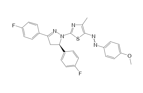 (5R)-{2-[3,5-Di(4-fluorophenyl)-4,5-dihydropyrazol-1-yl]-4-methylthiazol-5-yl}-(4-methoxyphenyl)diazene