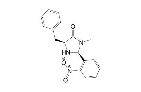 (2S,5S)-5-benzyl-3-methyl-2-(2-nitrophenyl)imidazolidin-4-one