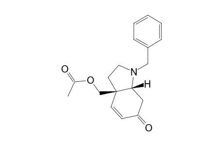 acetic acid [(3aR,7aR)-1-(benzyl)-6-keto-2,3,7,7a-tetrahydroindol-3a-yl]methyl ester