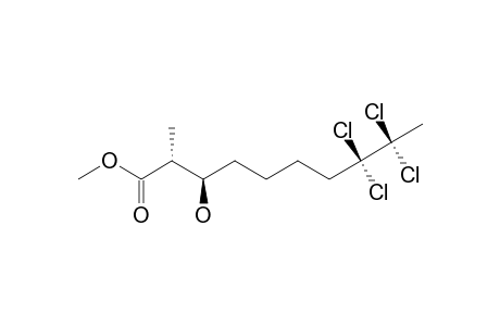 METHYL-(2S,3S)-8,8,9,9-TETRACHLORO-3-HYDROXY-2-METHYLDECANOATE