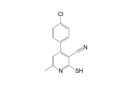 4-(p-chlorophenyl)-2-mercapto-6-methylnicotinonitrile