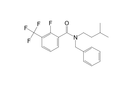 Benzamide, 2-fluoro-3-trifluoromethyl-N-benzyl-N-(3-methylbutyl)-