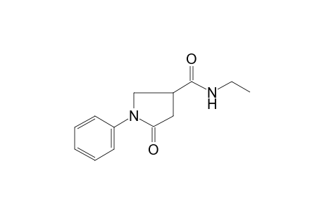N-ethyl-5-oxo-1-phenyl-3-pyrrolidinecarboxamide