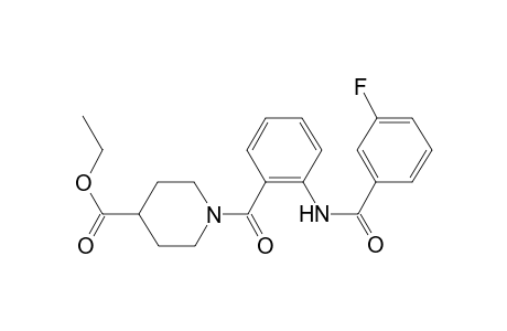 1-[2-[(3-fluorobenzoyl)amino]benzoyl]isonipecotic acid ethyl ester