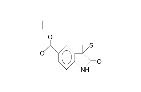 5-CARBETHOXY-3-METHYL-3-METHYLTHIOOXINDOL