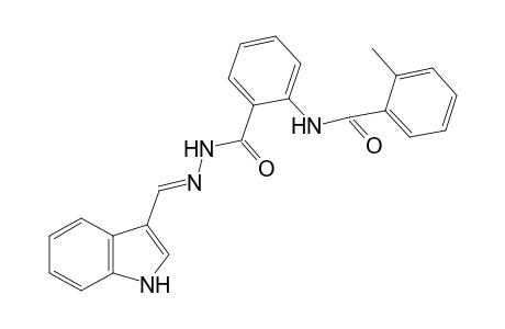 N-(2-([(2E)-2-(1H-Indol-3-ylmethylene)hydrazino]carbonyl)phenyl)-2-methylbenzamide