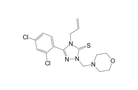 4-Allyl-5-(2,4-dichlorophenyl)-2-(4-morpholinylmethyl)-2,4-dihydro-3H-1,2,4-triazole-3-thione