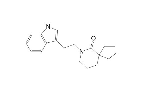 3,3-Diethyl-1-[2-(1H-indol-3-yl)ethyl]-2-piperidinone