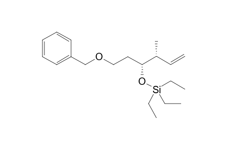 (((3R,4R)-1-(Benzyloxy)-4-methylhex-5-en-3-yl)oxy)triethylsilane