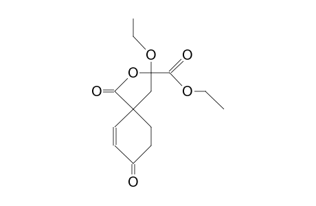 (3RS,5SR)-3-ETHOXY-1,8-DIOXO-2-OXASPIRO-[4,5]-DEC-6-EN-3-CARBONSAEUREETHYLESTER