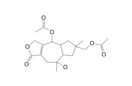 4-Acetoxy-8-hydroxy-6-(acetoxymethyl)-6,8-dimethyl-4,4A,5,6,7,7A,8,9-octahydro-3H-azuleno[5,6-C]furan-1-one