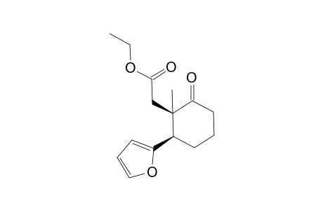 2-[(1S,2R)-2-(2-furanyl)-1-methyl-6-oxocyclohexyl]acetic acid ethyl ester