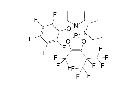 2,2-Bis(diethylamino)-2-(pentafluorophenyloxy)-4-trifluoromethyl-5-[1',2',2',2'-tetrafluoro-1'-(trifluoromethyl)ethyl]-1,3,2-lambda(5)sigma(5)-dioxaphospholene-(4)