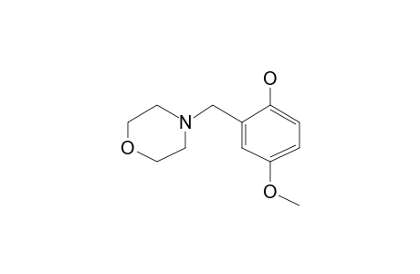 4-Methoxyphenol, 2-(N-morpholinyl)methyl-