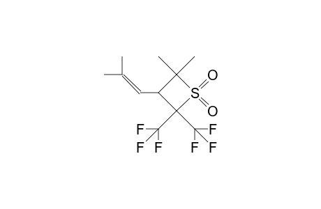 2,2-Bis(trifluoromethyl)-3-(2-methyl-1-propenyl)-4,4-dimethyl-1-thietane 1,1-dioxide