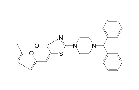 2-(4-Benzhydryl-1-piperazinyl)-5-[(5-methyl-2-furyl)methylene]-1,3-thiazol-4(5H)-one