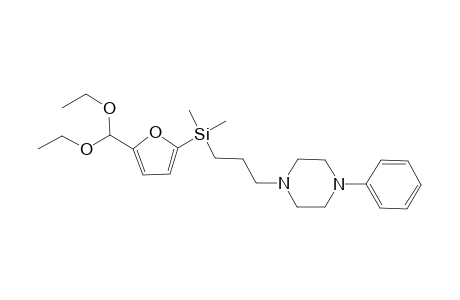 1-{3-[Dimethyl(5-diethoxymethylfuran-2-yl)silyl]propyl}-4-phenylpiperazine