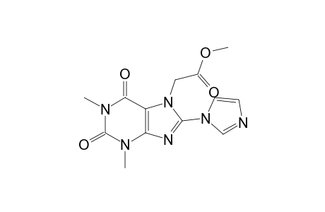 (8-Imidazol-1-yl-1,3-dimethyl-2,6-dioxo-1,2,3,6-tetrahydro-purin-7-yl)-acetic acid methyl ester