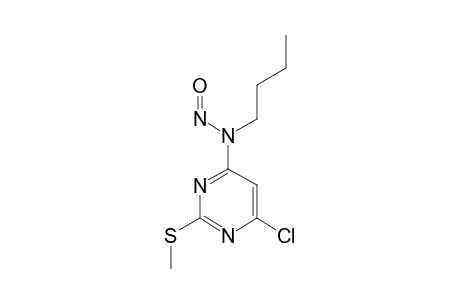 N-BUTYL-6-CHLORO-2-METHYLTHIO-N-NITROSO-PYRIMIDIN-4-AMINE