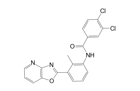 benzamide, 3,4-dichloro-N-(2-methyl-3-oxazolo[4,5-b]pyridin-2-ylphenyl)-