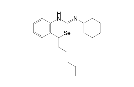 (Z)-2-(Cyclohexylimino)-4-pentylidene-1,2,3,4-tetrahydro-3-selenaquinoline