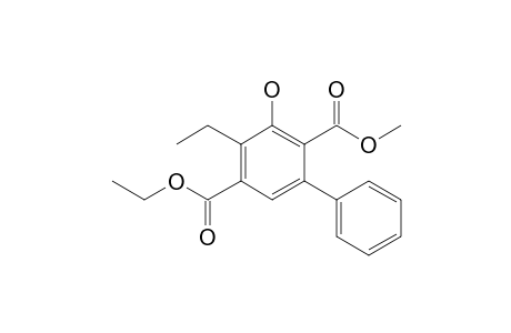 5-Ethyl 2-methyl 4-ethyl-3-hydroxybiphenyl-2,5-dicarboxylate