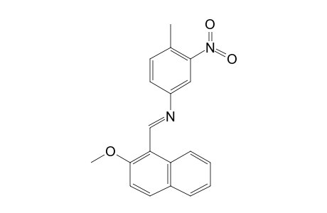 Benzenamine, N-(2-methoxynaphthylmethylene)-4-methyl-3-nitro-