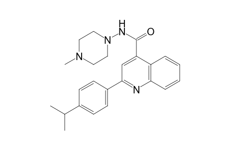 2-(4-Isopropylphenyl)-N-(4-methyl-1-piperazinyl)-4-quinolinecarboxamide