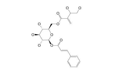 6-O-(3',4'-DIHYDROXY-2'-METHYLENE-BUTYRYL)-1-O-TRANS-CINNAMOYL-[BETA]-D-GLUCOPY-RANOSE