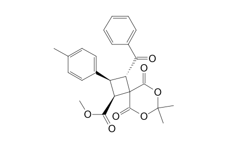 cis,Trans-1-methoxycarbonyl-2-p-methylphen-yl-3-benzoyl-7,7-dimethyl-6,8-dioxaspiro[3,5]nona-5,9-dione