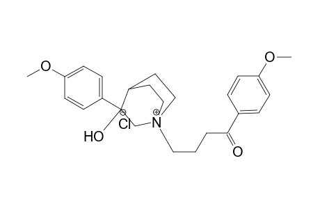 3-(4'-Methoxyphenyl)-3-hydroxy-N-[4'-(4"-methoxyphenyl)-4'-oxobutyl]quinuclidnium chloride