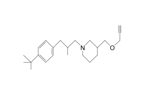 Piperidine, 1-[3-[4-(1,1-dimethylethyl)phenyl]-2-methylpropyl]-3-[(2-propynyloxy) methyl]-