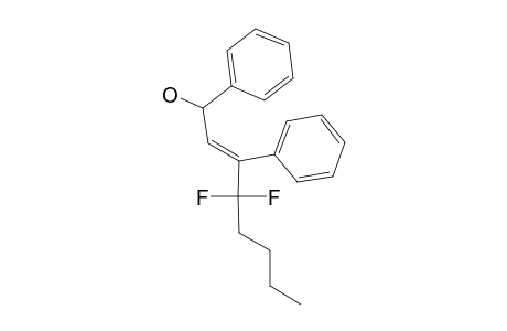 (E)-4,4-DIFLUORO-1,3-DIPHENYLOCT-2-EN-1-OL