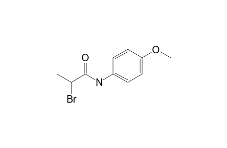 Propanamide, N-(4-methoxyphenyl)-2-bromo-