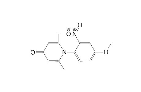 4(1H)-pyridinone, 1-(4-methoxy-2-nitrophenyl)-2,6-dimethyl-