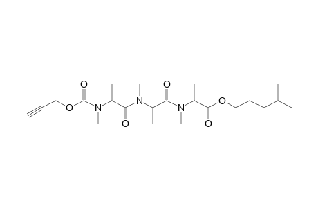 Alanylalanylalanine, N,N',N''-trimethyl-N''-propargyloxycarbonyl-, isohexyl ester