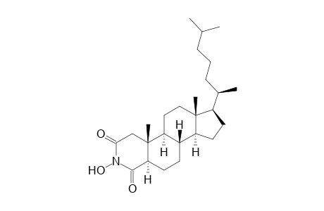 3-Hydroxy-3-aza-5.alpha.-cholestane-2,4-dione