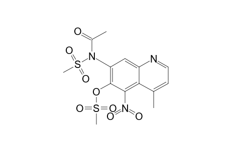 7-[(methanesulfonyl)acetylamino]-6-(mesyloxy)-4-methyl-5-nitroquinoline