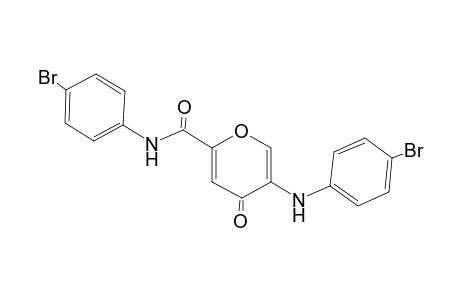 5-(4-bromoanilino)-N-(4-bromophenyl)-4-keto-pyran-2-carboxamide