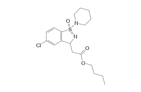 Butyl 2-[5-chloro-1-oxido-1-(piperidin-1-yl)-3H-1.lambda.4-benzo[d]isothiazol-3-yl]acetate