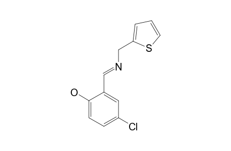 4-chloro-2-[N-(2-thenyl)formimidoyl]phenol