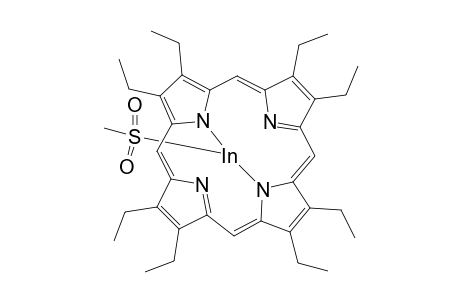 Indium, (methanesulfinato-O)[2,3,7,8,12,13,17,18-octaethyl-21H,23H-porphinato (2-)-N21,N22,N23,N24]-, (SP-5-12)-