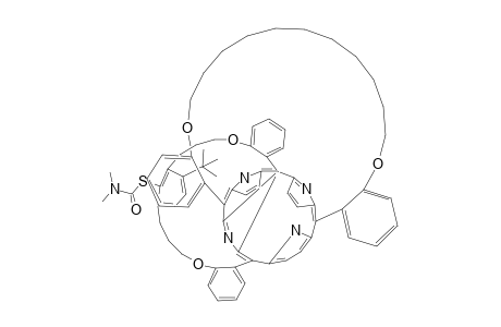 5,15-{[[4-(tert-butyl)-2-(N,N-dimethylcarbamoyl)thio-1,3-phenylene]bis(trimethyleneoxy)]di-2,1-phenylene}-10,20-(undecamethylenedioxydi-2,1-phenylene)porphyrin