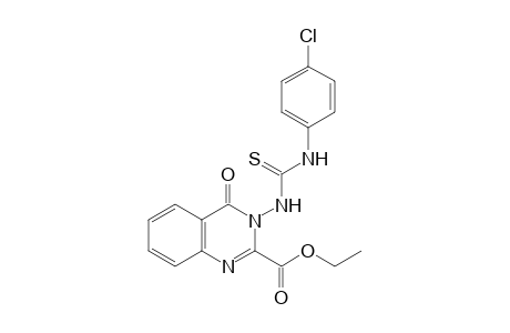 3-[3-(p-Chlorophenyl)-2-thioureido]-3,4-dihydro-4-oxo-2-quinazoline carboxylic acid, ethyl ester