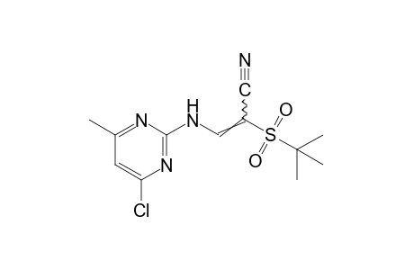 2-(tert-butylsulfonyl)-3-[(4-chloro-6-methyl-2-pyrimidinyl)amino]acrylonitrile